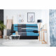 Clic clac 3 places DREAM - Tissu 100% Coton imprimé Piste Bleu - Couchage 125x190 cm - L190 x P92 x H96 cm