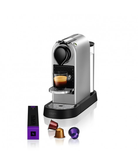 Machine expresso a capsules Citiz - KRUPS NESPRESSO YY4118FD - Silver - Pression 19 bars