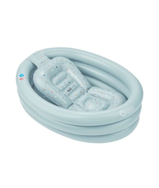 Babymoov Baignoire Gonflable de voyage, Évolutive en Piscine pour enfant, Réducteur Amovible, De 0 a 12 mois, Aqua Dots