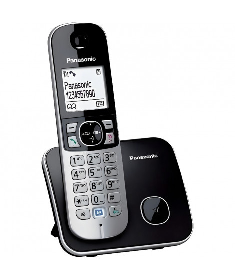 Panasonic KX-TG6811 Solo Téléphone Sans Fil Sans Répondeur Noir