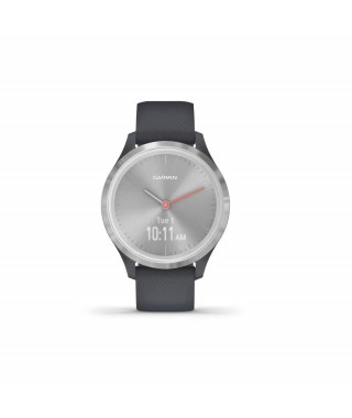 Garmin vivomove 3S - Montre connectée avec aiguilles mécaniques et écran tactile - Silver grey