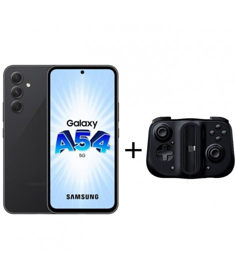 Pack Galaxy A54 5G 128Go Noir  + RAZER Manette de jeu Kishi V2