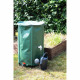 EDA - Récupérateur d'eau Souple et Pliable 250 L - avec Filtre en Filet + 2 Robinets - Résistant aux Intempéries - Ø 60 x H.8…
