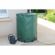 EDA - Récupérateur d'eau Souple et Pliable 500 L - avec Filtre en Filet + 2 Robinets - Résistant aux Intempéries - Ø 80 x H.9…