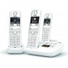 Téléphone Fixe AS690 A Trio Blanc - GIGASET - Monochrome - 20 tonalités de sonnerie - Mains libres