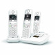 Téléphone Fixe AS690 A Trio Blanc - GIGASET - Monochrome - 20 tonalités de sonnerie - Mains libres