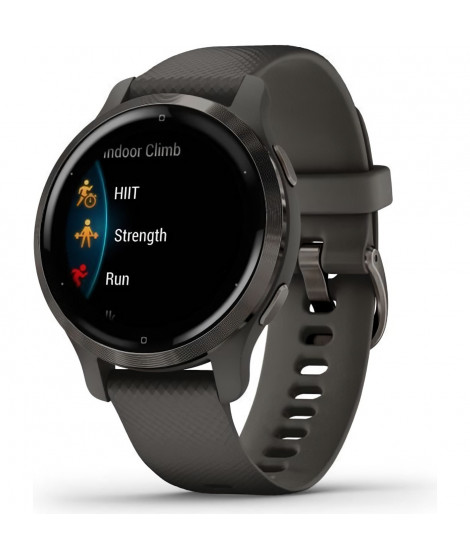 GARMIN Venu 2S - Montre connectée GPS - Gray - Bracelet gris foncé