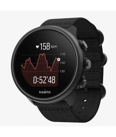 Montre connectée sport GPS - SUUNTO - 9 Baro - Ecran 1,34 - Charcoal Black Titanium