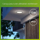 Plafonnier LED Philips SuperSlim - 15W - 4000K - IP54 - Noir