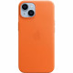 Coque APPLE iPhone 14 cuir Orange