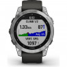 GARMIN Fenix 7 - Noire & Argent - Montre Connectée GPS & Course a Pied - Entraînements Personnalisés - Autonomie Longue Durée