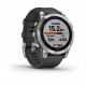 GARMIN Fenix 7 - Noire & Argent - Montre Connectée GPS & Course a Pied - Entraînements Personnalisés - Autonomie Longue Durée