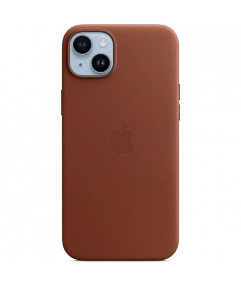 Coque APPLE iPhone 14 Plus cuir Umber