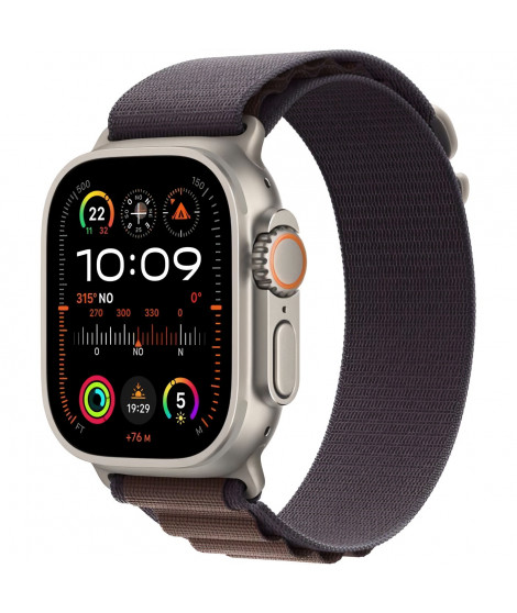 Apple Watch Ultra 2 GPS + Cellular- 49mm - Boîtier Titanium - Bracelet Indigo Alpine Loop - Small