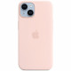 Coque APPLE iPhone 14 silicone Chalk Pink