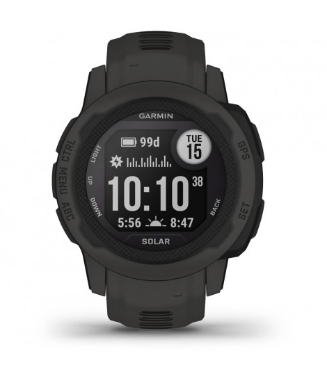 Montre connectée - GARMIN - Instinct 2S Solar - Graphite