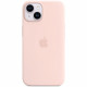 Coque APPLE iPhone 14 silicone Chalk Pink