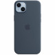 Coque APPLE iPhone 14 Plus silicone Storm Blue