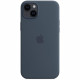 Coque APPLE iPhone 14 Plus silicone Storm Blue