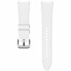 Bracelet Galaxy Watch4 / Watch5 Cuir 130mm Blanc