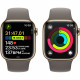 Apple Watch Series 9 GPS + Cellular - 41mm - Boîtier Acier Or - Bracelet Clay Sport Band - S/M