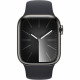 Apple Watch Series 9 GPS + Cellular - 41mm - Boîtier Acier Graphite - Bracelet Midnight Sport Band - M/L