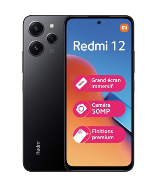 XIAOMI - REDMI 12 4 - 128Go - NOIR