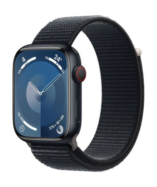 Apple Watch Series 9 GPS + Cellular - 41mm - Boîtier Midnight Aluminium - Bracelet Midnight Sport Loop