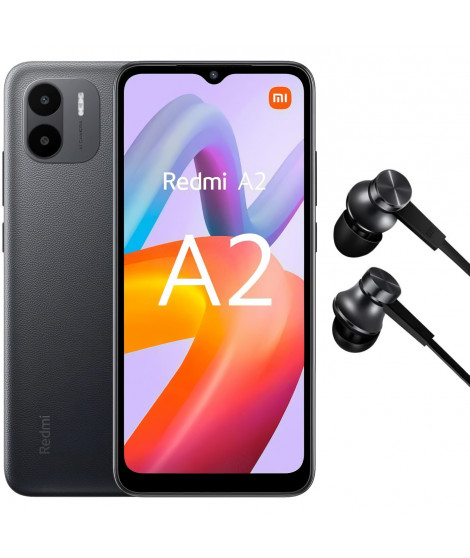 XIAOMI Redmi A2 64Go 4G Noir + Mi in-ear écouteurs basic noir