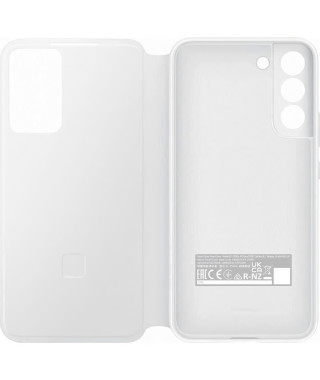 Étui a rabat Smart Clear View pour Samsung Galaxy S22+ Blanc