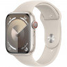 Apple Watch Series 9 GPS - 45mm - Boîtier Starlight Aluminium - Bracelet Starlight Sport Band - M/L