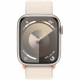 Apple Watch Series 9 GPS - 45mm - Boîtier Starlight Aluminium - Bracelet Starlight Sport Loop