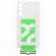 Coque Silicone avec laniere G S22+ Blanc