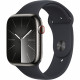 Apple Watch Series 9 GPS + Cellular - 45mm - Boîtier Acier Graphite - Bracelet Midnight Sport Band - S/M