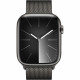 Apple Watch Series 9 GPS + Cellular - 45mm - Boîtier Acier Graphite - Bracelet Graphite Milanese Loop