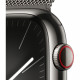 Apple Watch Series 9 GPS + Cellular - 45mm - Boîtier Acier Graphite - Bracelet Graphite Milanese Loop