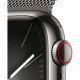 Apple Watch Series 9 GPS + Cellular - 41mm - Boîtier Acier Graphite - Bracelet Graphite Milanese Loop