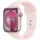 Apple Watch Series 9 GPS + Cellular - 45mm - Boîtier Pink Aluminium - Bracelet Light Pink Sport Band - S/M