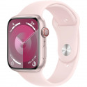 Apple Watch Series 9 GPS + Cellular - 45mm - Boîtier Pink Aluminium - Bracelet Light Pink Sport Band - S/M