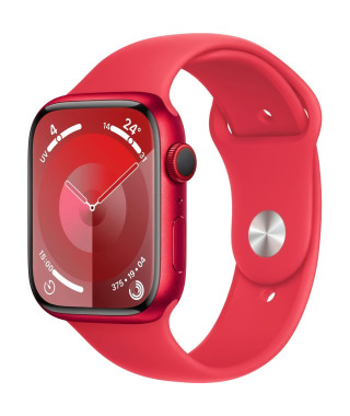 Apple Watch Series 9 GPS + Cellular - 45mm - Boîtier (PRODUCT)RED Aluminium - Bracelet (PRODUCT)RED Sport Band - M/L