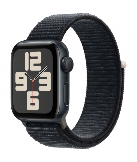 Apple Watch SE GPS - 40mm - Boîtier Midnight Aluminium - Bracelet Midnight Sport Loop