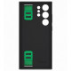 Coque Silicone SAMSUNG avec laniere S23 Ultra Noir