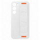 Coque Silicone SAMSUNG avec laniere S23+ Blanc