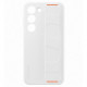 Coque Silicone SAMSUNG avec laniere S23 Blanc
