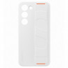 Coque Silicone SAMSUNG avec laniere S23 Blanc