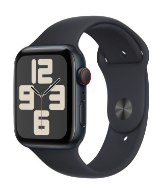 Apple Watch SE GPS + Cellular - 44mm - Boîtier Midnight Aluminium - Bracelet Midnight Sport Band - M/L