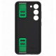 Coque Silicone SAMSUNG avec laniere S23 Noir