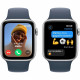 Apple Watch SE GPS - 44mm - Boîtier Silver Aluminium - Bracelet Storm Blue Sport Band - M/L