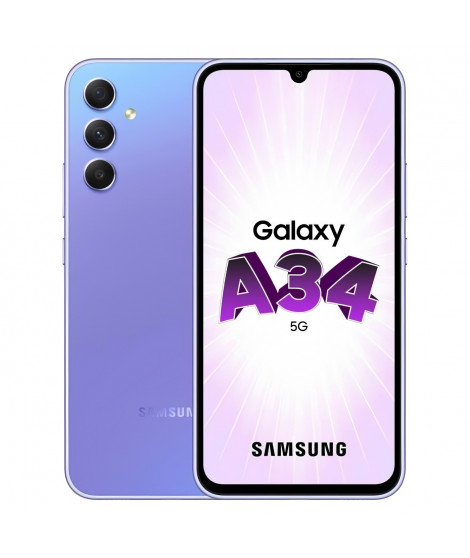 SAMSUNG Galaxy A34 5G Lavande 128 Go