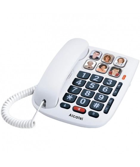 ALCATEL TMax 10 Blanc Téléphone Filaire Senior